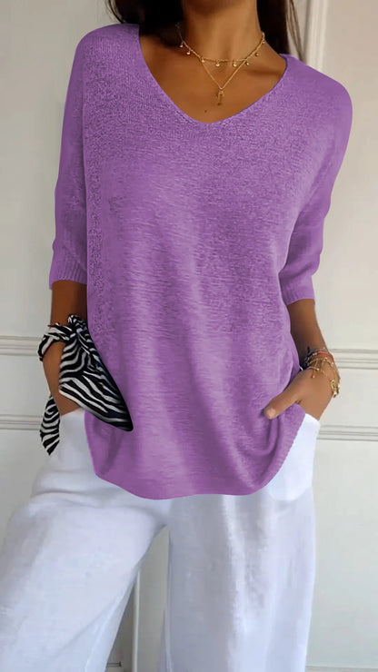 Holly | Oversized V-neck shirt