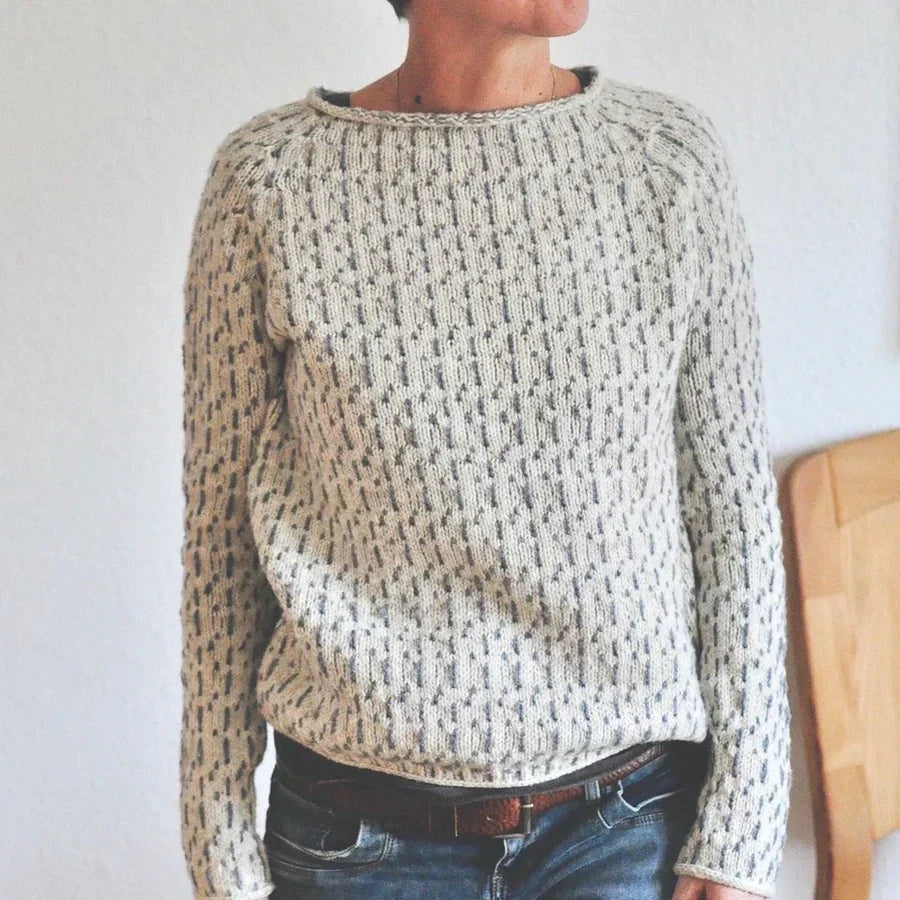 Cozy, elegant knit sweater for women 
