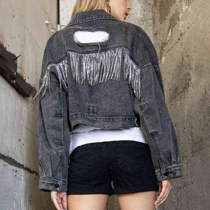 Melanie™ - Contemporary Collared Denim Jacket [Last Day Discount]