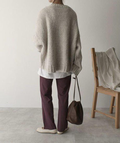 Jelena™ - Oversized knitted sweater with pocket