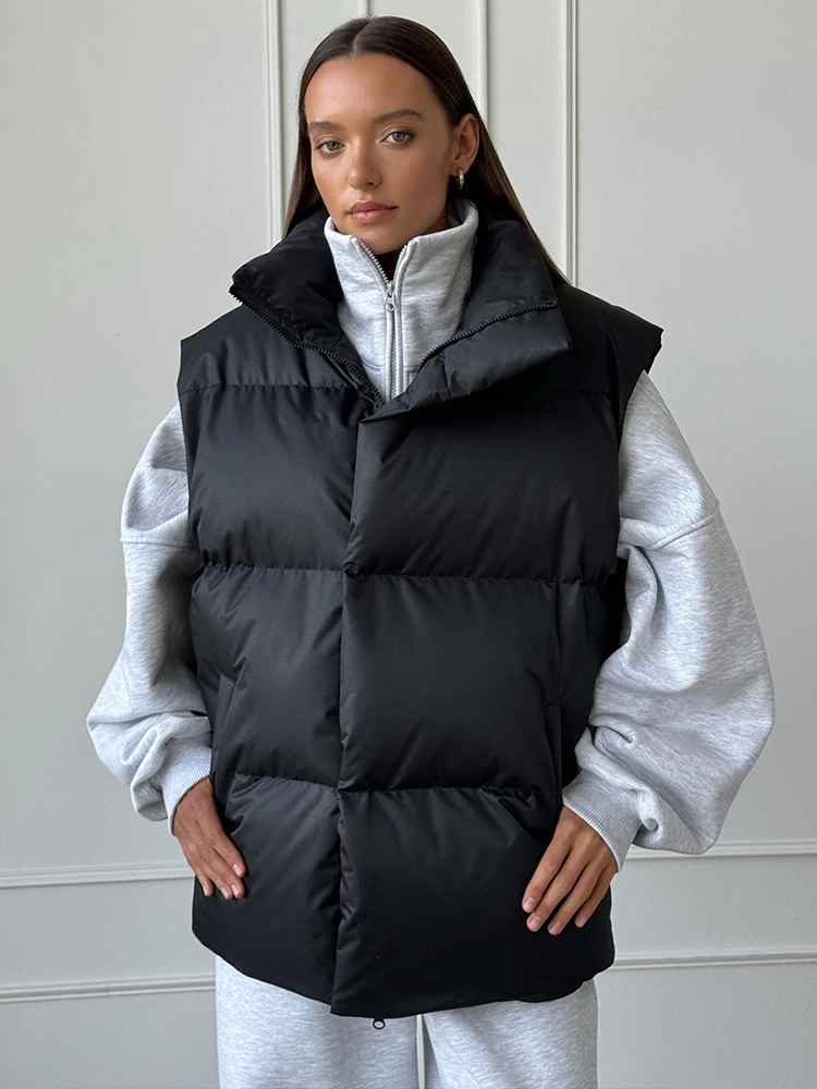Candice™ – Warm high-neck puffer vest