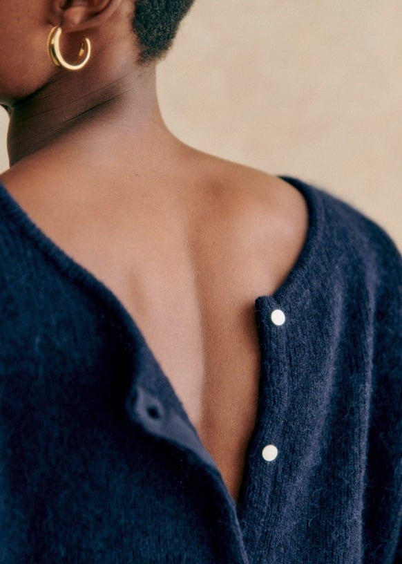 Cozy chunky knit cardigan sweater 