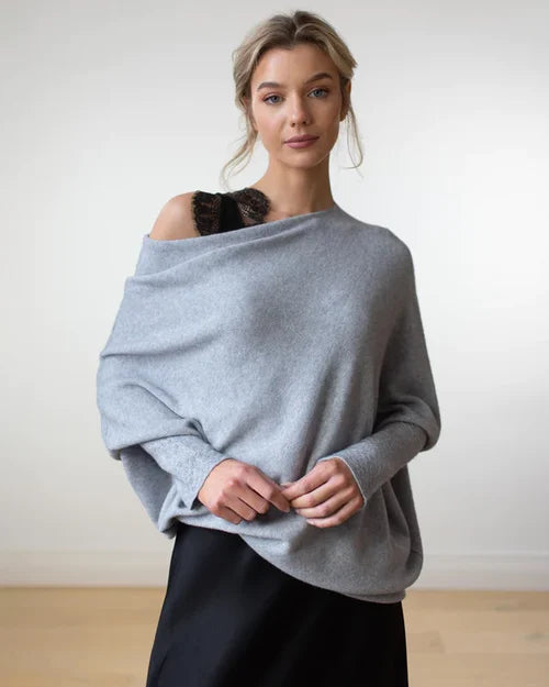 Jennie™ | Asymmetric draped sweater
