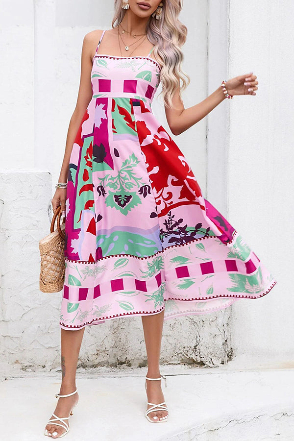 Karen | Midi dress with ruffled back