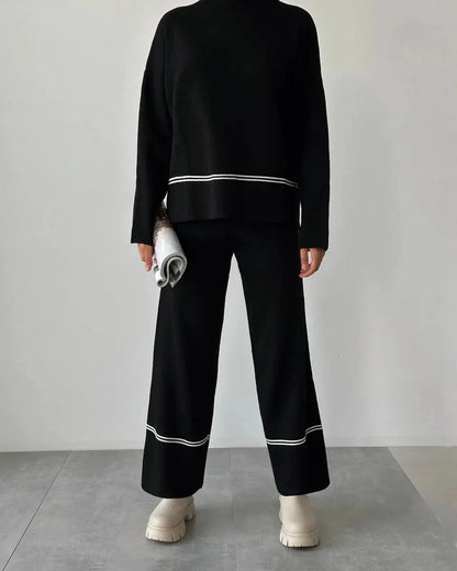 Linda™ - Cozy classic tweedy cuddle set with hood