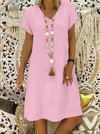 Felicia™ - Casual, loose cotton dress