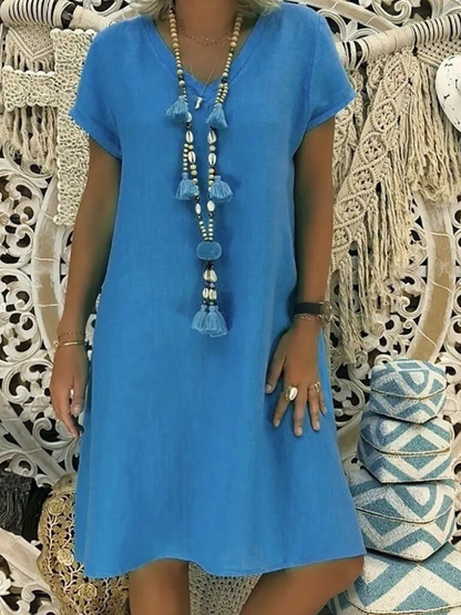 Felicia™ - Casual, loose cotton dress