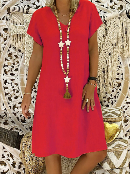 Felicia™ - Casual, loose cotton dress