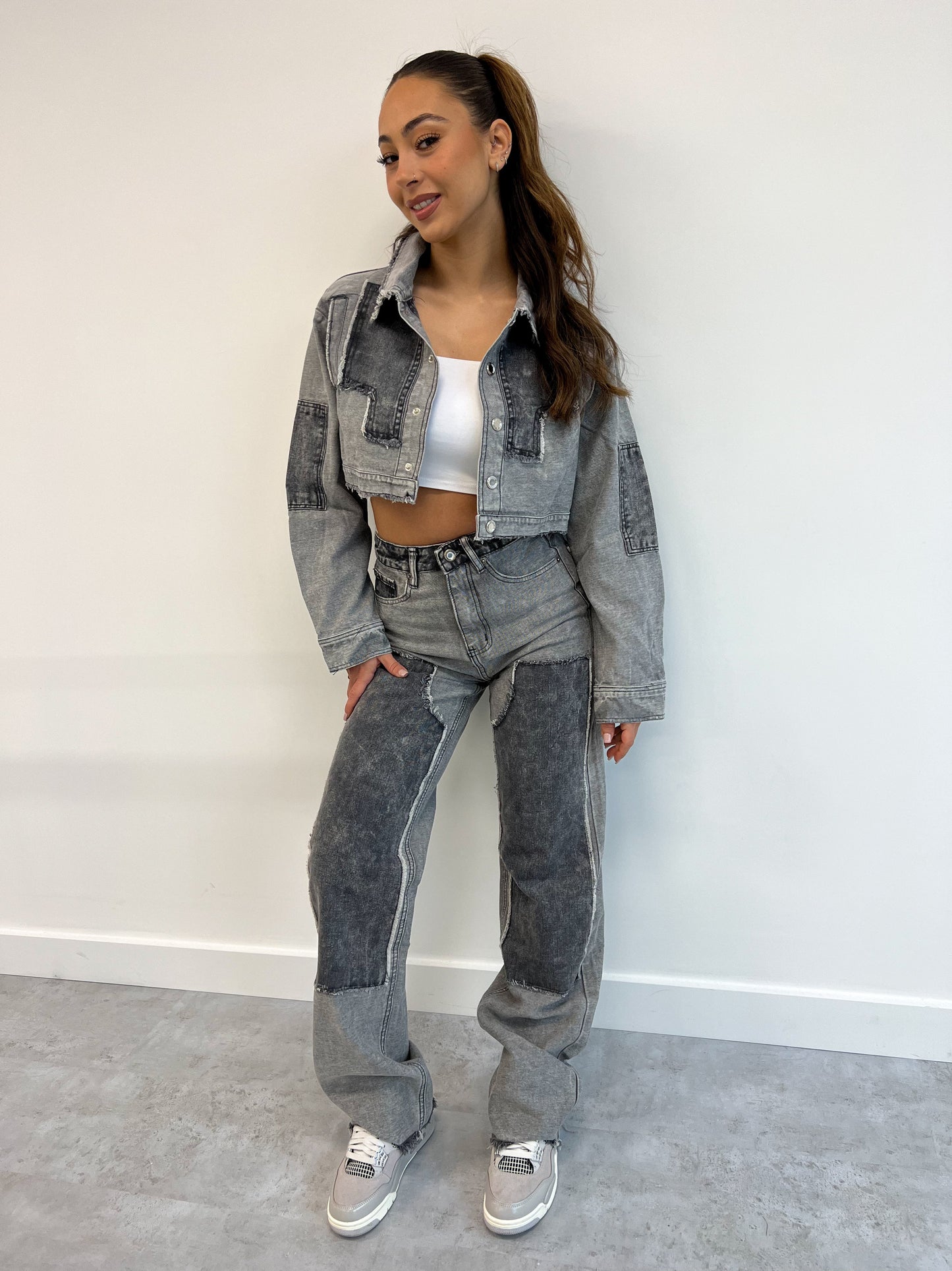 Carlota™ - Grey Carpenter Women's Jeans [Last Day Discount]