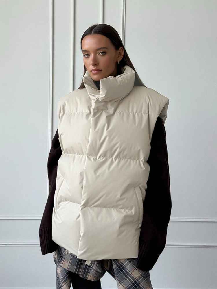 Candice™ – Warm high-neck puffer vest