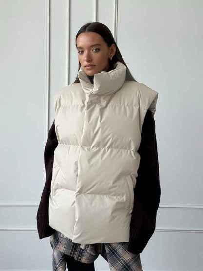 Candice™ – Warm high-neck puffer vest