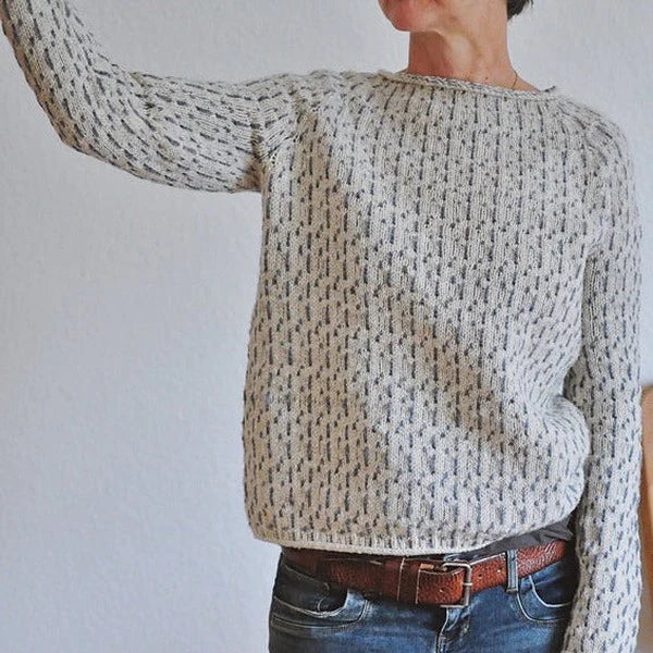 Cozy, elegant knit sweater for women 