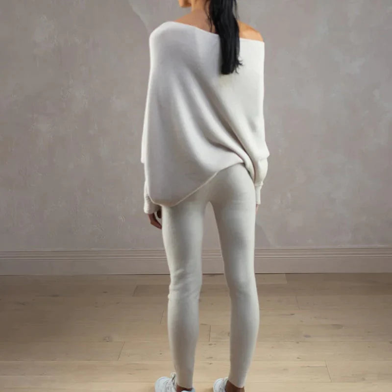 Via™ - Asymmetric draped sweater 