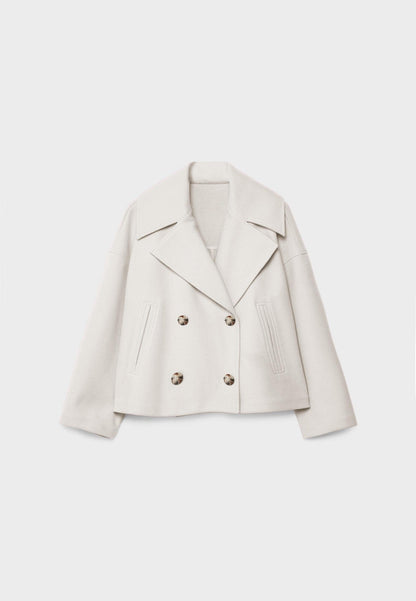Timeless classic short coat for women 