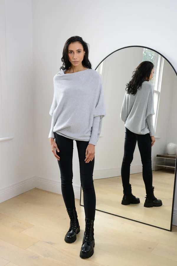 Mariemi™ | Asymmetric Draped Sweater