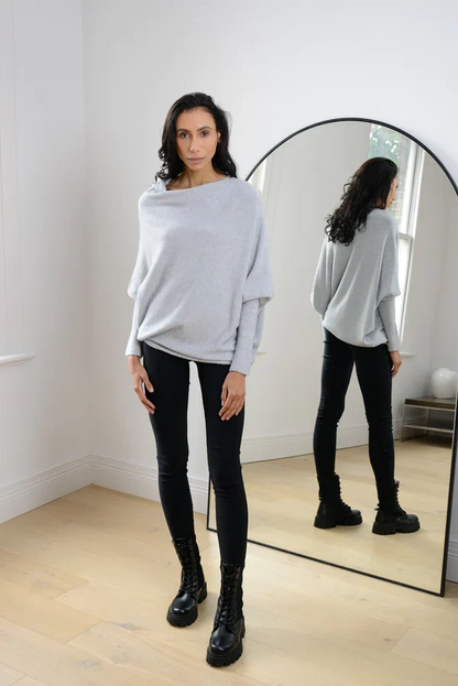 Mariemi™ | Asymmetric Draped Sweater