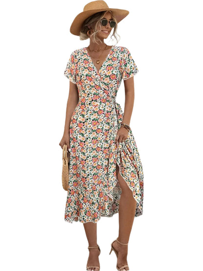 Bertha | Elegant wrap dress with ruffles