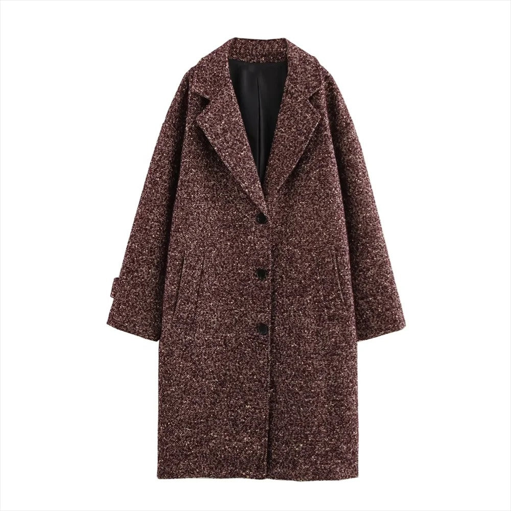 Frieda | Long wool coat with a classic cut