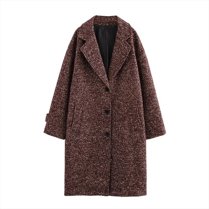 Frieda | Long wool coat with a classic cut