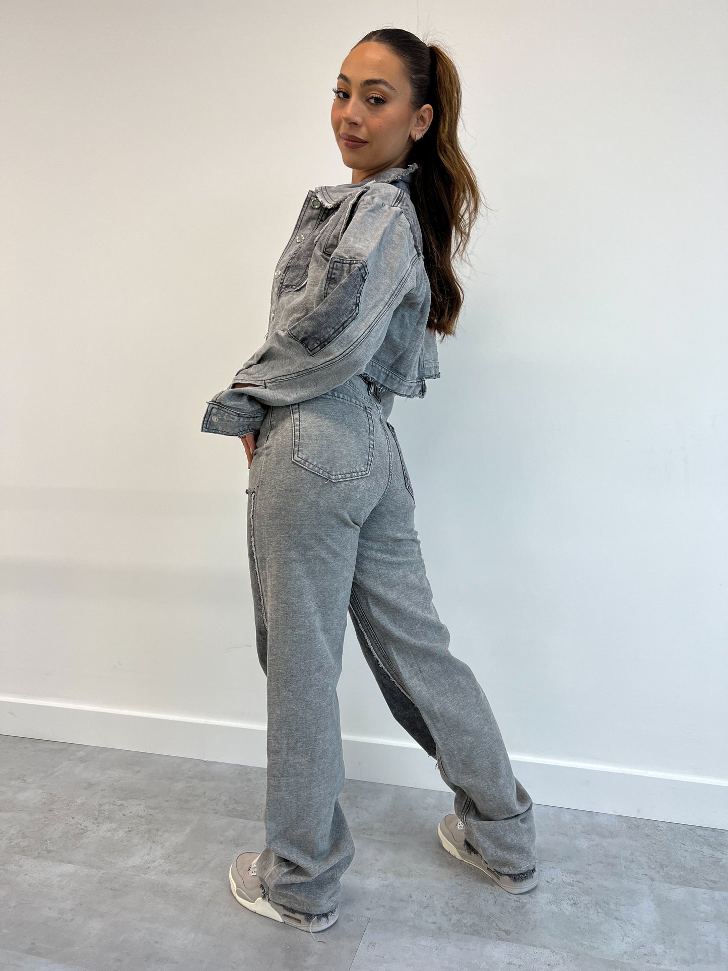 Carlota™ - Grey Carpenter Women's Jeans [Last Day Discount]