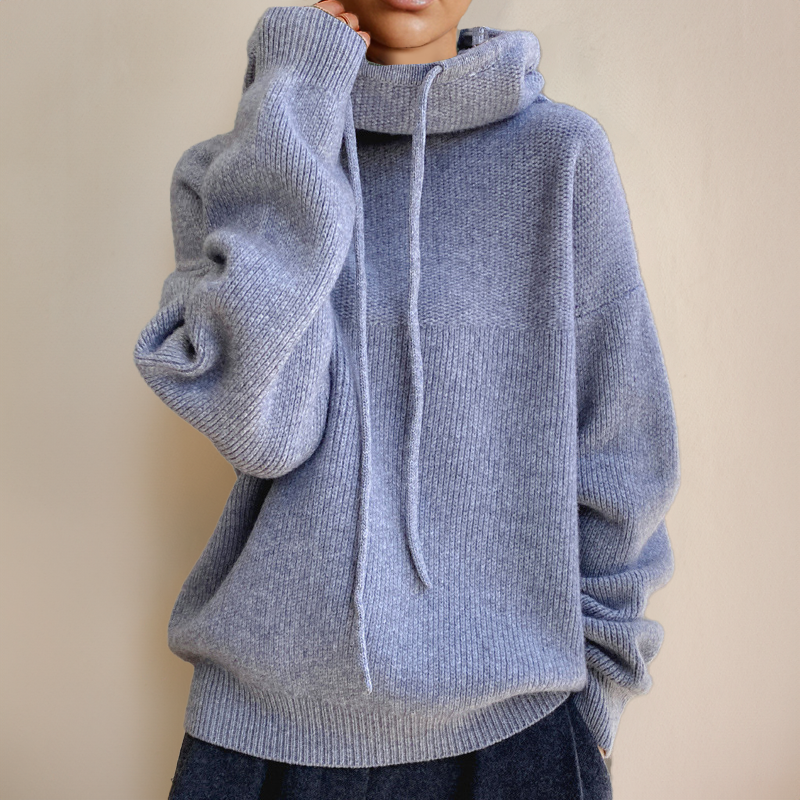 Cozy knitted hoodie for casual comfort 