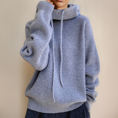 Cozy knitted hoodie for casual comfort 