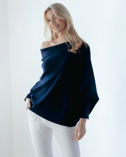 Mariemi™ | Asymmetric Draped Sweater