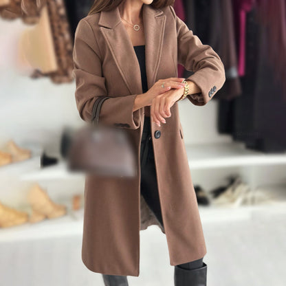 Stylish long winter coat for women 