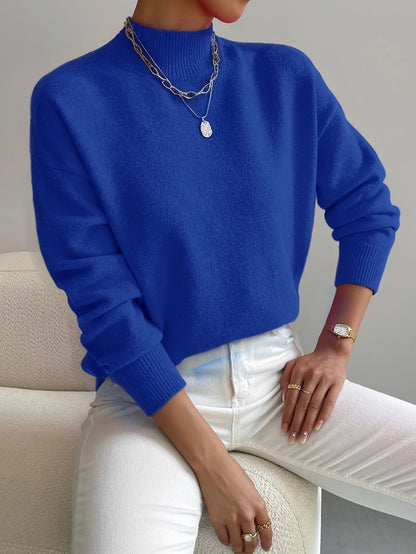 Cozy, elegant roll-neck sweater 