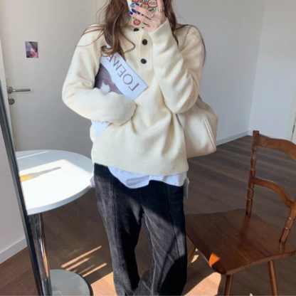 Cozy knit sweater for women 