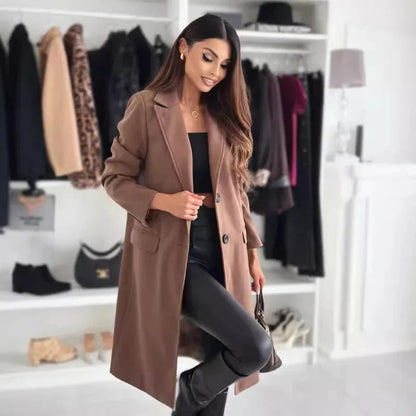 Stylish long winter coat for women 