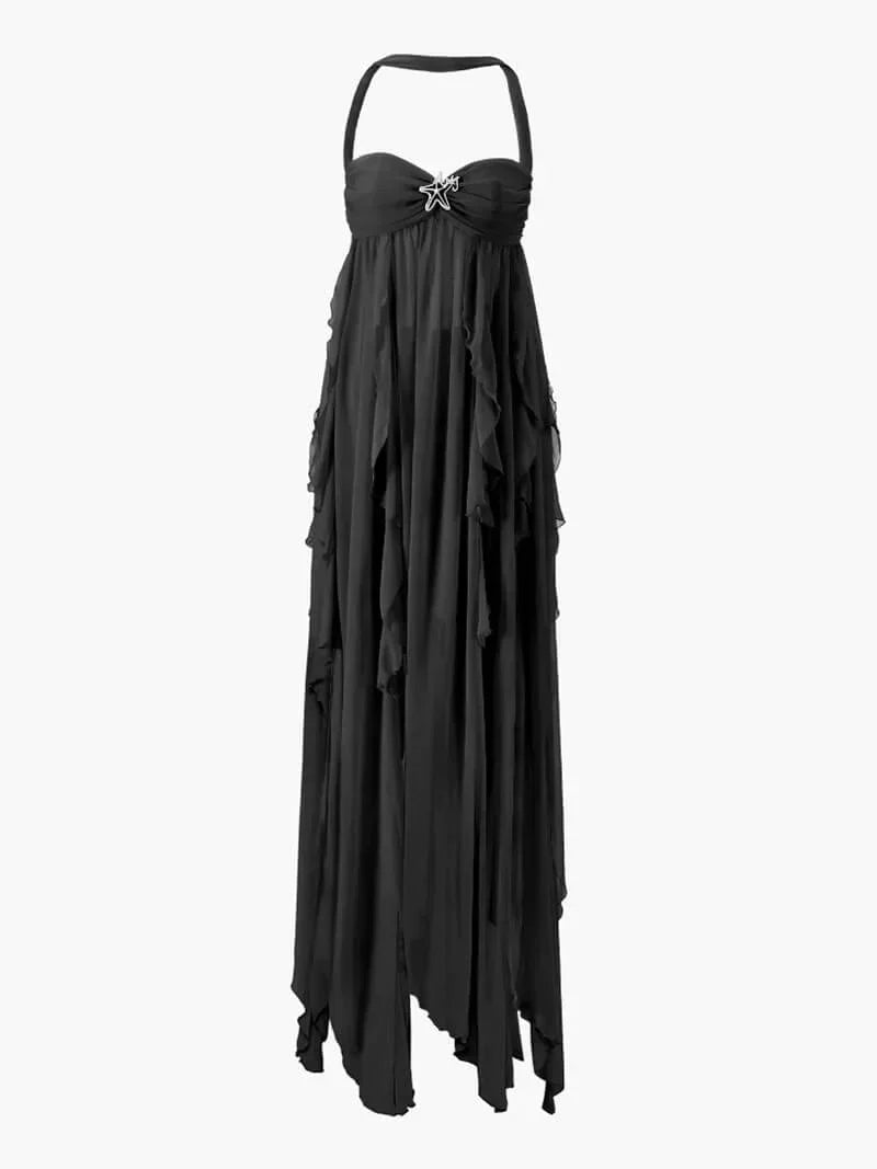 Elegant flowing maxi dress for women 