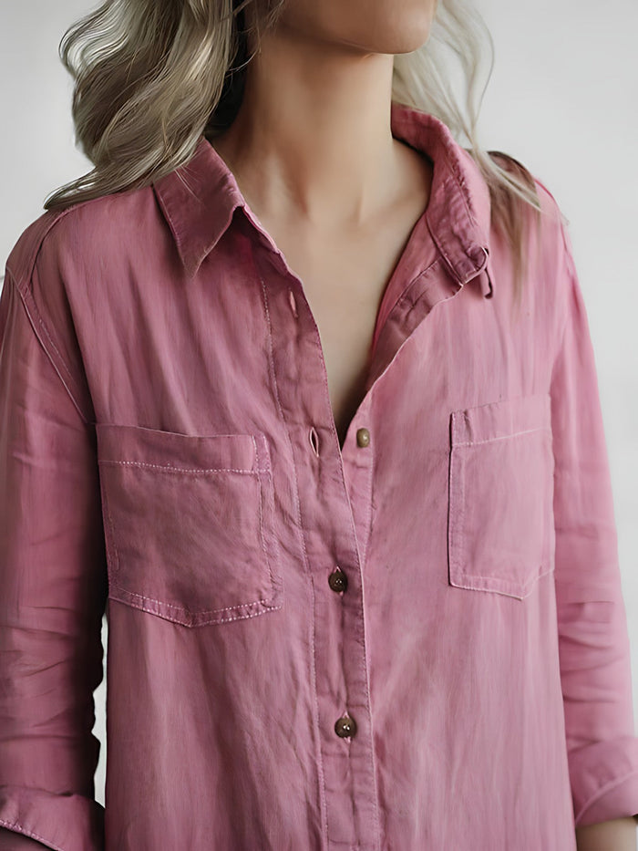 Scarlett™ - Long Sleeve Button-Front Jumpsuit [Last Day Discount]