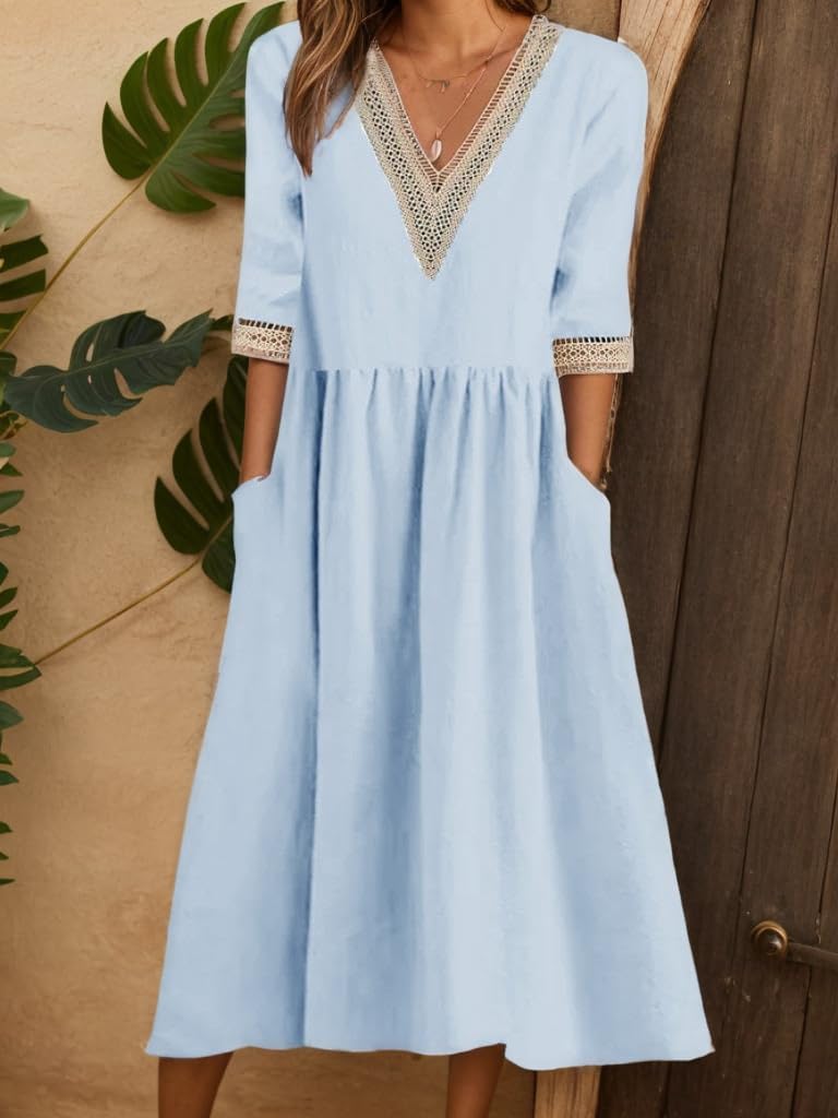 Oswald | Airy summer dress with V-neck