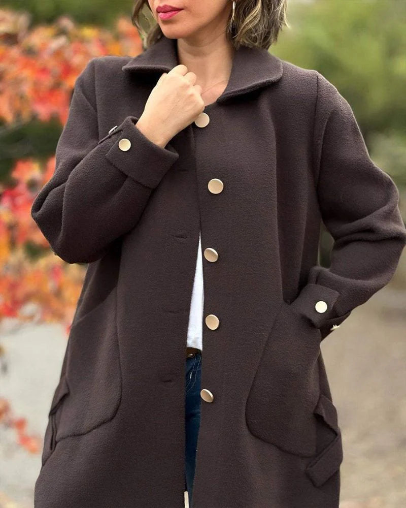 Julie Ann™ – Elegant button-front coat