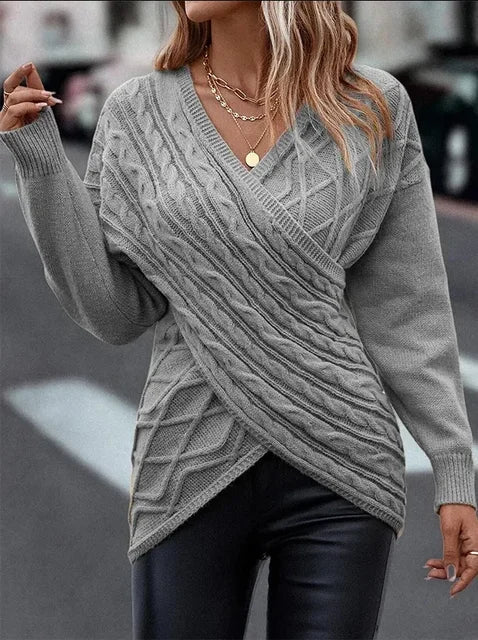Stylish lightweight knit sweater for women 