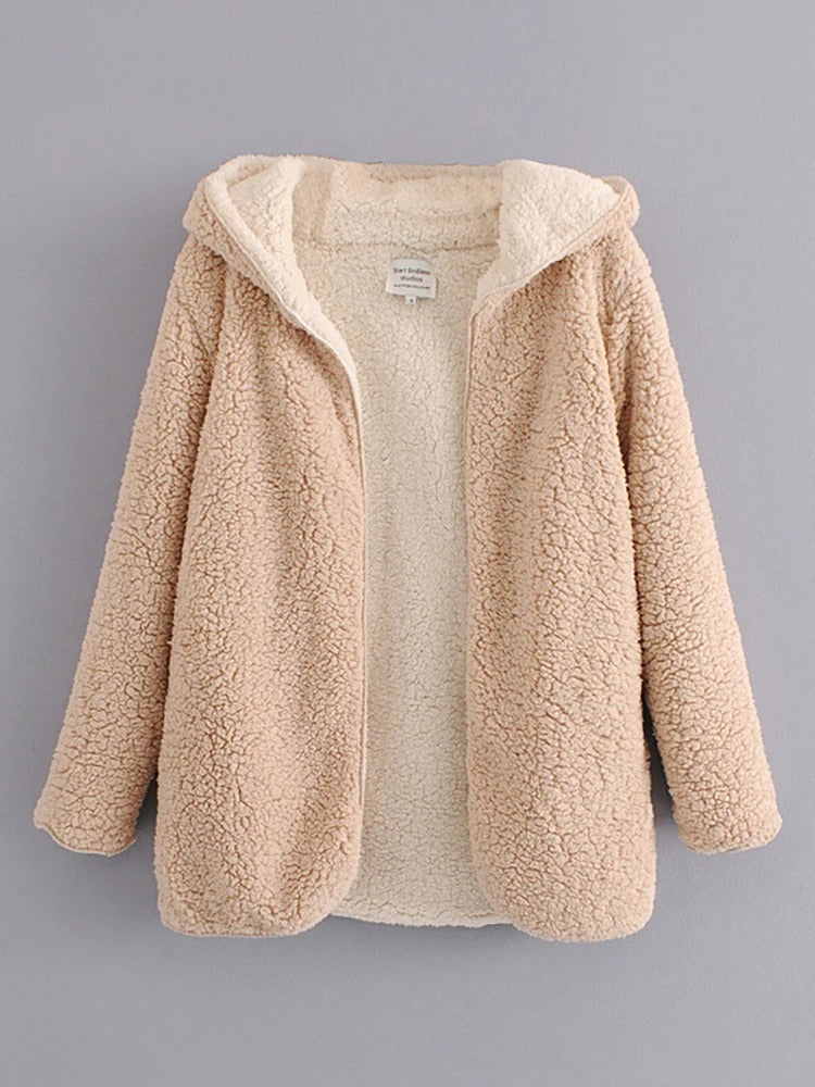 Theresa | Fluffy teddy coat