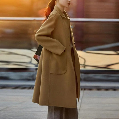 Frieda | Classic wool coat with pockets