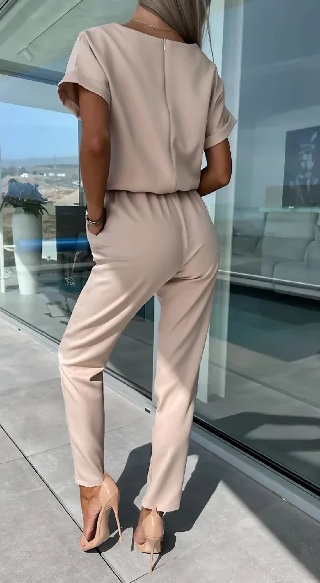 LIORA™ - Jumpsuit with bow detail