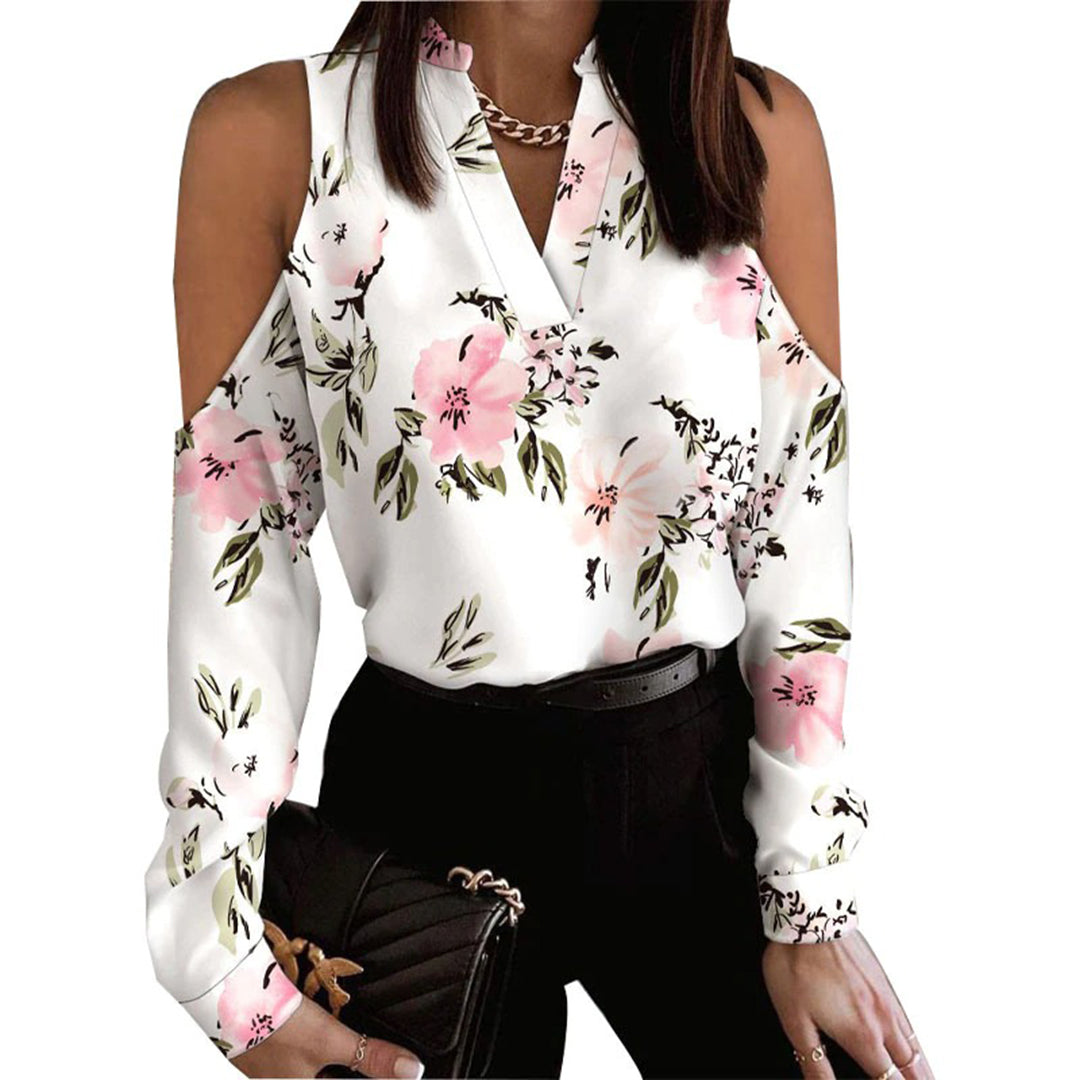 CASSIDY™ - Elegant V-neck blouse