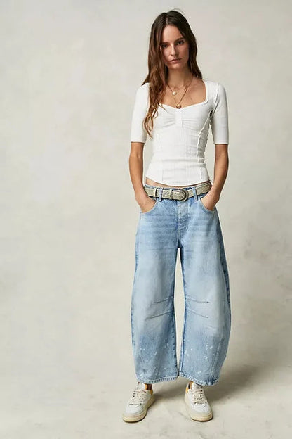 Casually cut winter jeans for women 