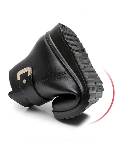 Genuine leather orthopedic boots for comfortable support 