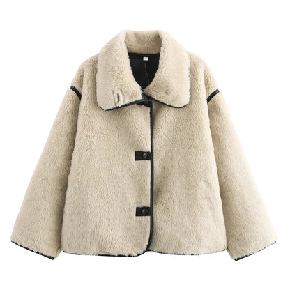Adolf™ – Cozy teddy jacket with classic collar