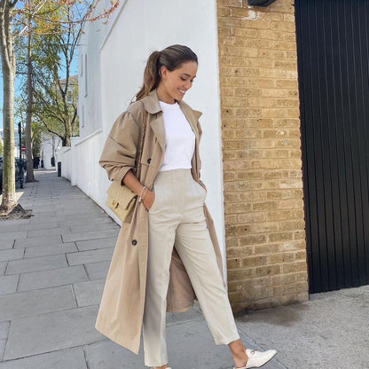 Elegant women's office trousers without ironing