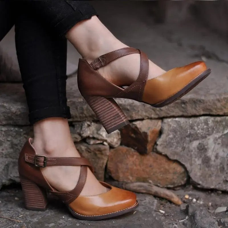 Ellis™ - Summer leather clogs