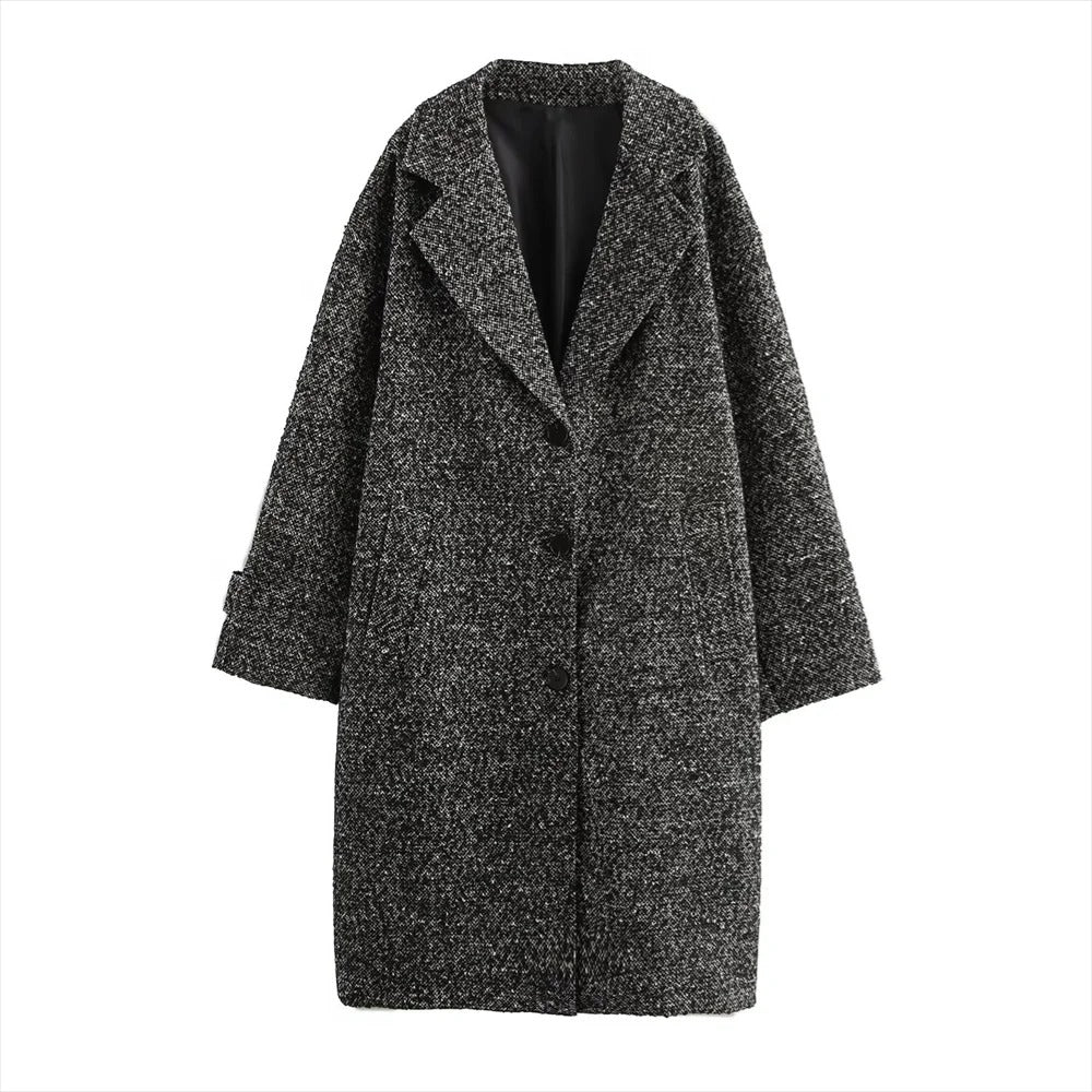 Frieda | Long wool coat with a classic cut