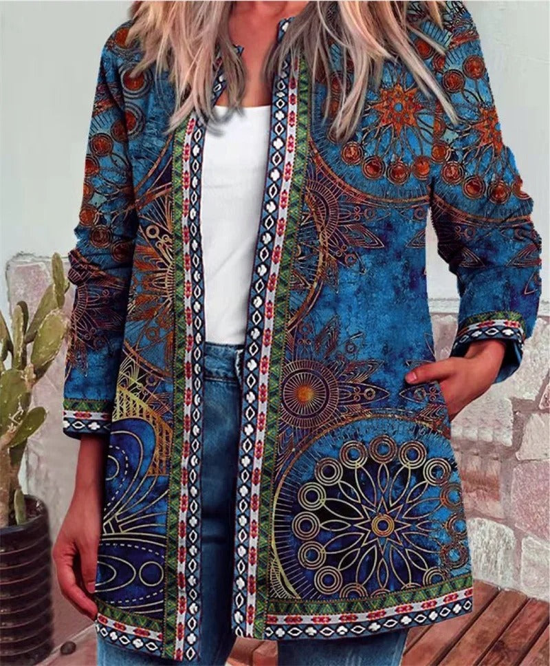 Frieda | Boho jacket with colorful pattern