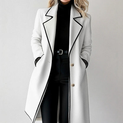 Adolf | Elegant coat with contrasting details