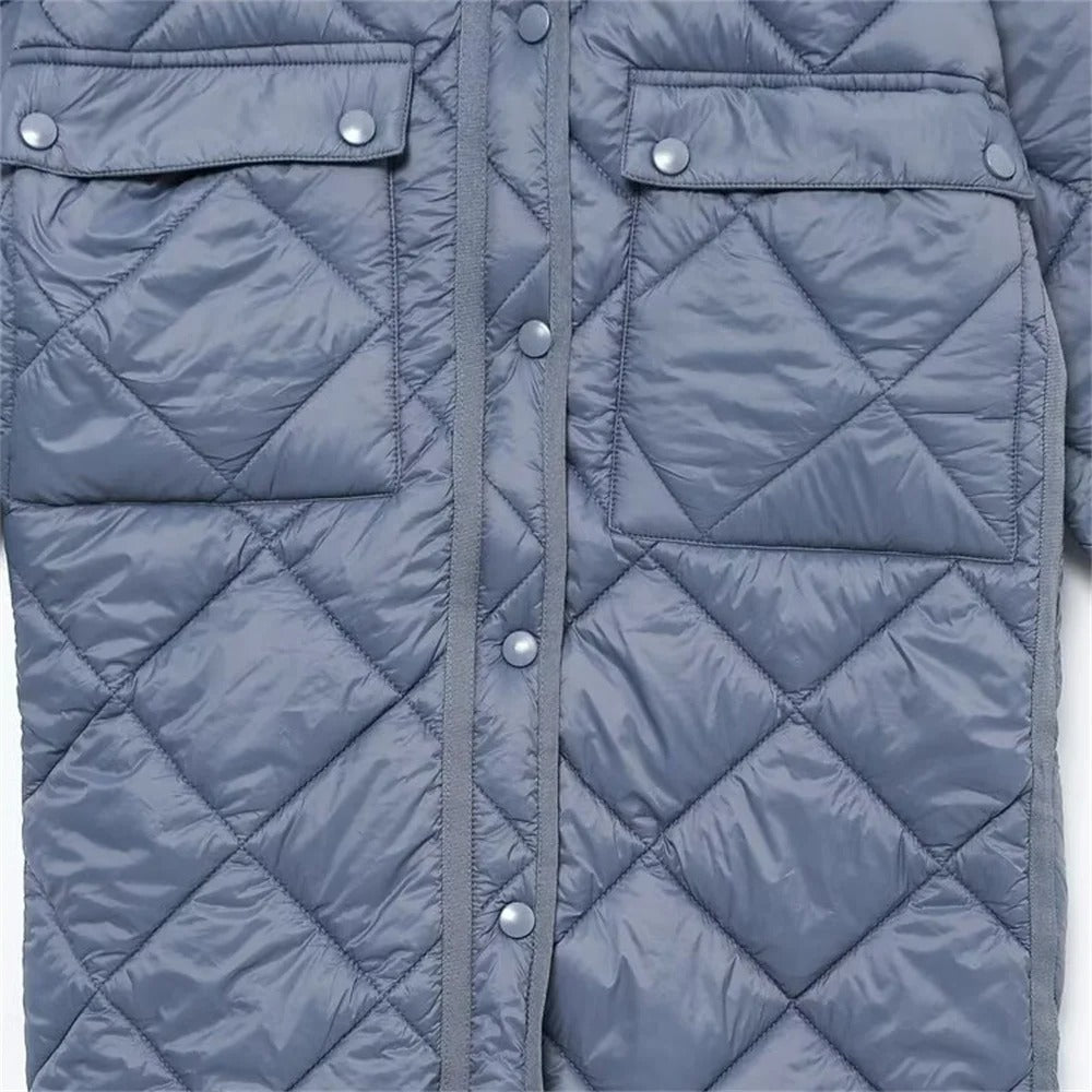 Theresa | Long quilted coat