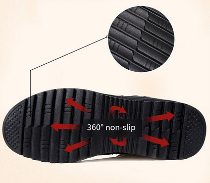 Genuine leather orthopedic boots for comfortable support 